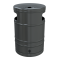 Litter bin 40l, with ash tray | hot dipped galvanized and coated DB 703 | without standingpost